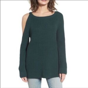 Asymmetrical Cold Shoulder Sweater